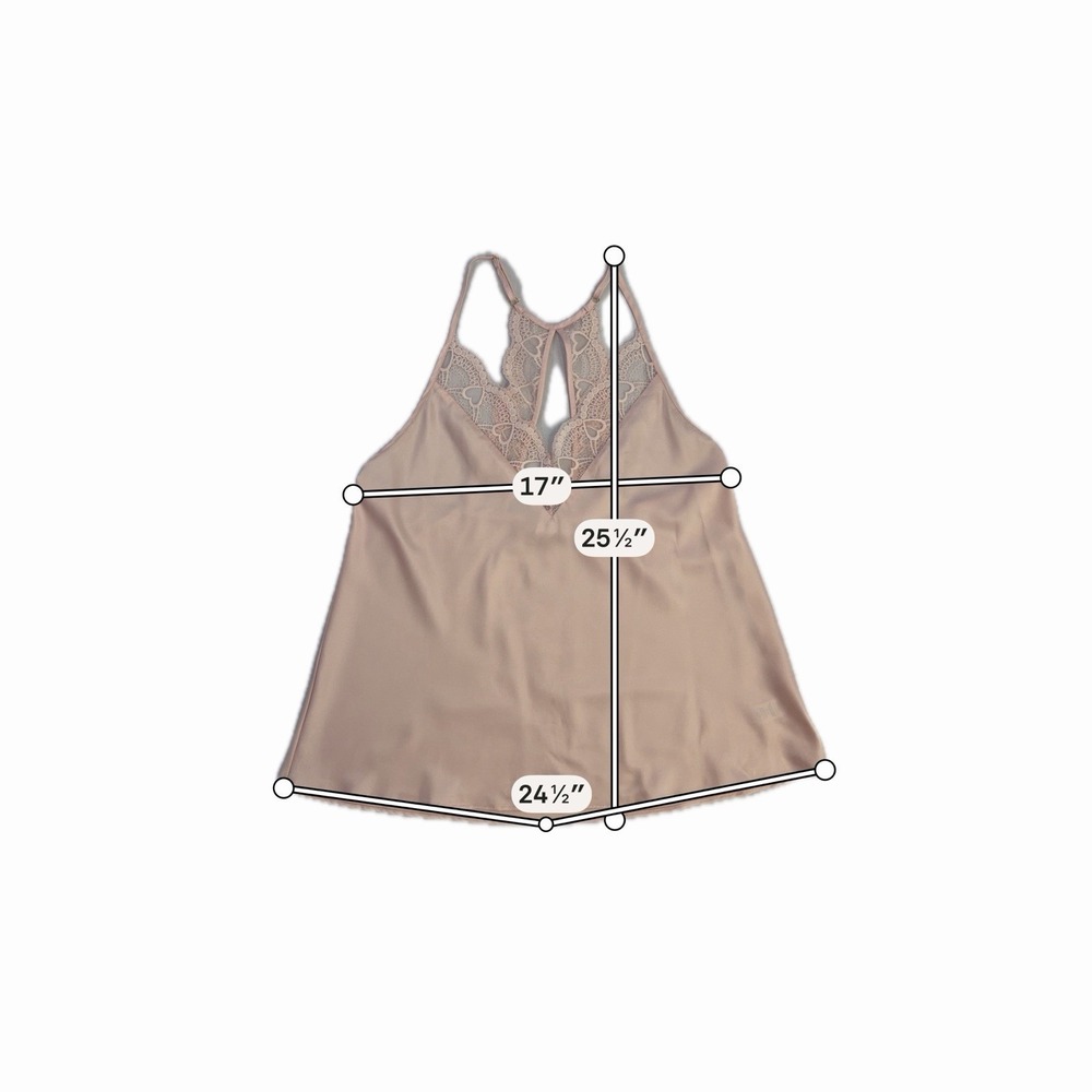 NWOT Flora by Flora Nikrooz M Kit Heart Lace Cami & Tap Shorts Pajama Set Pink - Picture 9 of 14